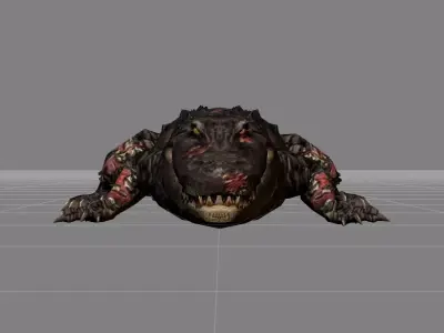 Alligator v1 Low-poly 3D model