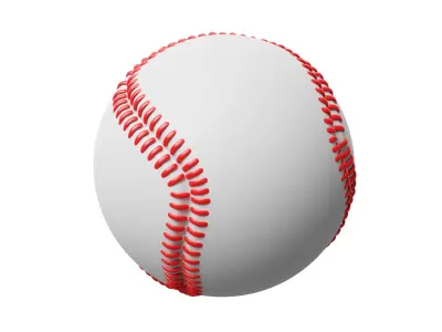 Baseball 3D model get