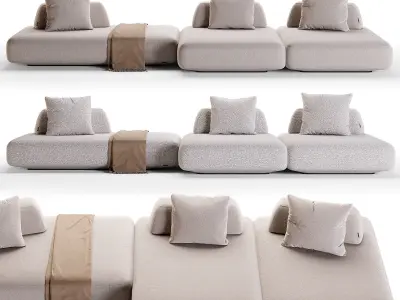 BOCA TOMMY Sofa Low-poly 3D model