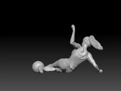 SOCCER GIRL 4 3D print model