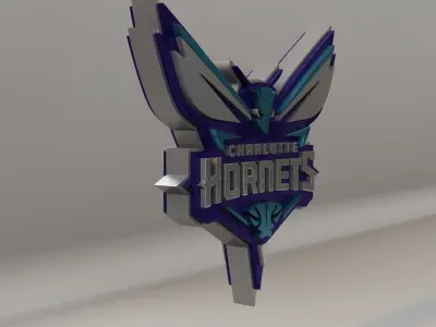 NBA Charlotte Hornets Logo 3D model