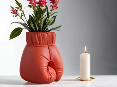 Boxing Glove Vase for Original Home Decor 3D print model
