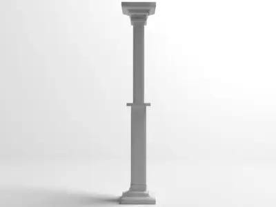 Pillar Rectangle 4 3D model