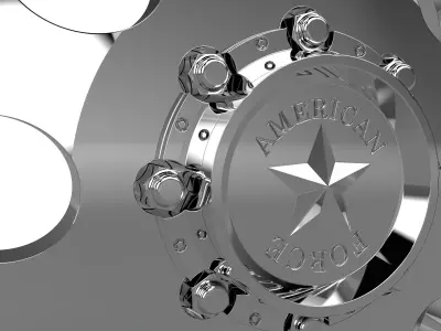 AMERICAN FORCE DB01 RADIAL DBO WHEEL 3D print model