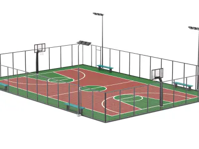 Basketball Court 1 3D model