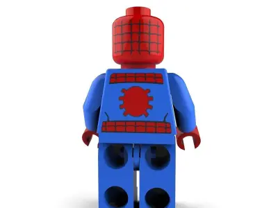 Spiderman Lego 3D model