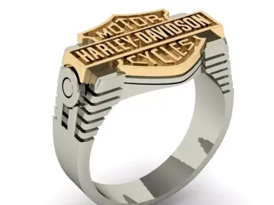 mens ring harley-davidson     3D print model