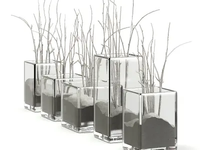 Decorative Flasks 3D model