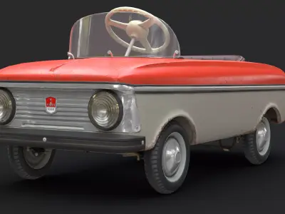 Moskvich 3 series Low-poly 3D model