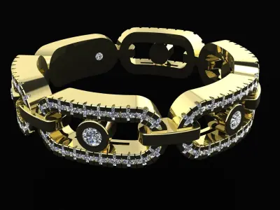 MESSIKA 3D Ring  PRINTING MODEL 3D print model