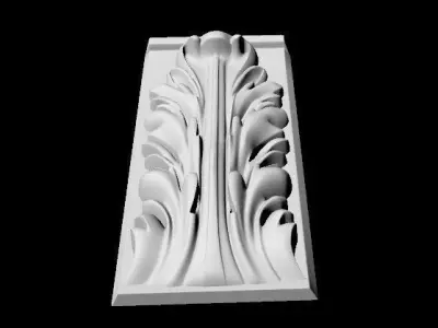 carved pilaster 3D model shop