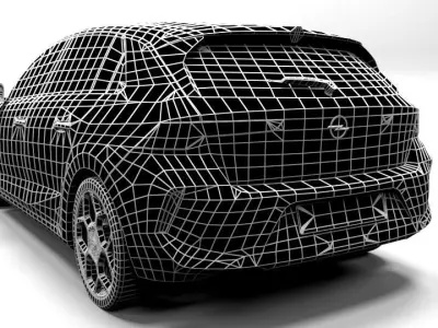 OPEL ASTRA 2023 Low-poly 3D model