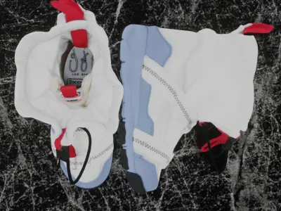 TOM SACHS X NIKE MARS YARD AEROSPACE 3D SHOES Low-poly 3D model