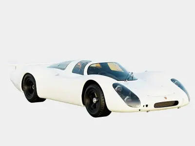 Porsche 908 LH 1969 No Livery Low-poly 3D model