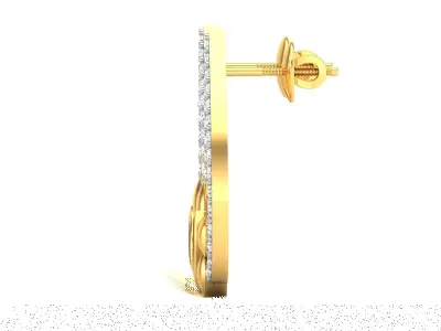 Diamond Earring 3D print model