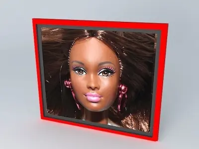 BARBIE 3D African Porcelain Doll.... Free 3D model