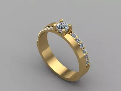 Women Ring 3DM Womens Ring 3d models 3D print model 3D print model 49