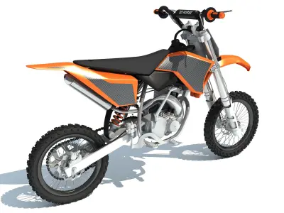 Off-road Motorcycle Motocross 3D model