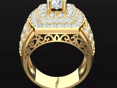 Luxury Men Rings Designs 5MR028 3D print model