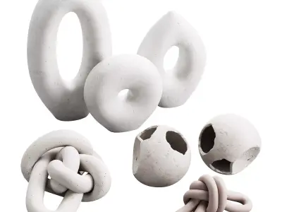 549 interior sculptures 23 stone sculptures kit 3D model