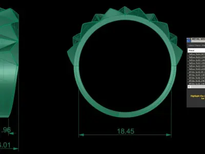 ring triangular 3D print model