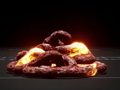 Static Gut Props for ue Low-poly 3D model