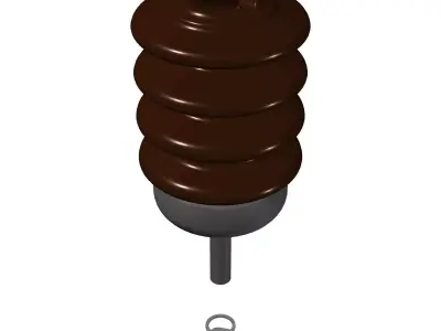 Voltage outdoor mounting insulator INK-20 Free 3D model