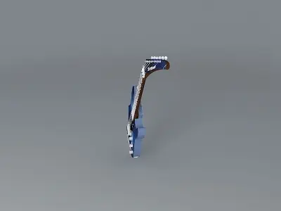 Kramer lightningbolt guitar Free 3D model
