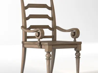 Classic Dining Table for 8 3D model
