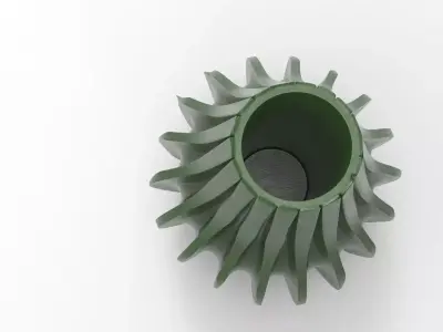 Mun Vase Low-poly 3D model