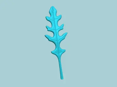 Arugula Leaf Mold - Artificial Herb Molding Tool 3D print model