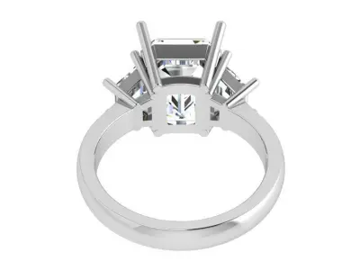 Emerald Ring 3984 3D print model