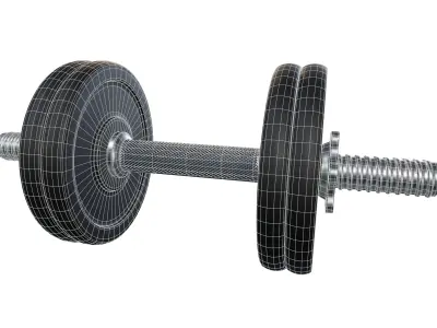 Adjustable Dumbbell Free 3D model