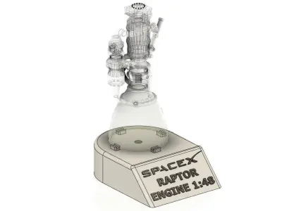 RAPTOR ATMOSPHERIC ENGINE SPACEX 3D print model