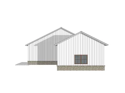 Barndominium House 023 -Archimple LLC Low-poly 3D model