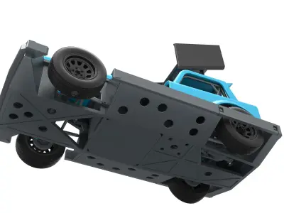 New Zealand Superstock car Version 3 Scale 1 to 25 3D print model