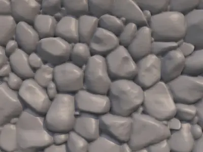 Ancient Ruin Stone Wall Asset 3D model