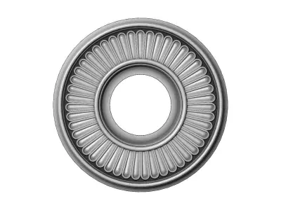 Floral Ceiling Medallion molding 3D print model