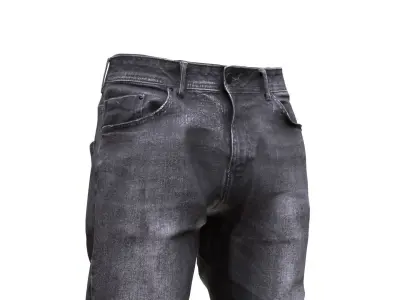 Jeans 56 - All MH Bodies - UE5 Skeletons - Rigged Low-poly 3D model