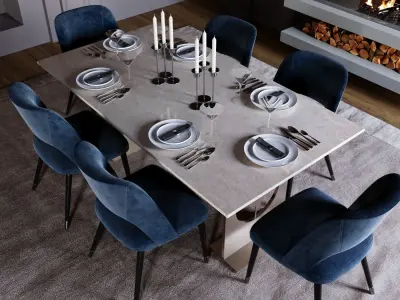 Interior - Diningroom - 101223 3D model