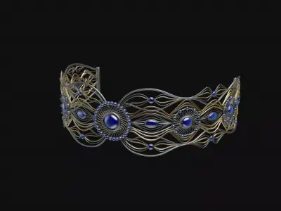 Tiara hair band  3D model