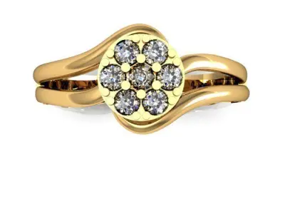 daimond ring 3D print model