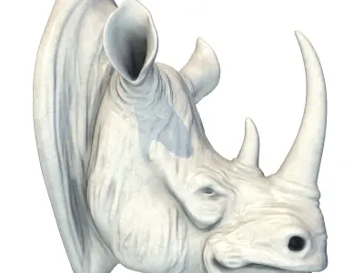 Rhino Head 3D print model