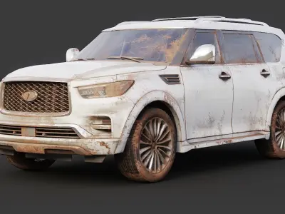 Mud Car Inffiniti QX8 3D model