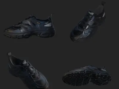 Blackyak trekking shoes 3D model