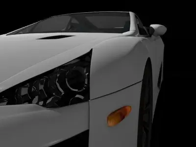Lexus LFA   Low-poly 3D model