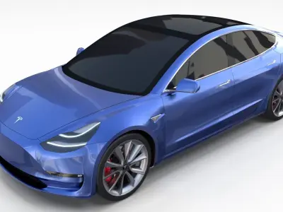 2017 Tesla S-X-3 Collection 3D model