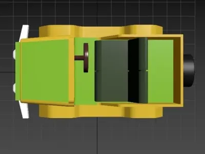 Low Poly 3D Car Model toy Low-poly 3D model