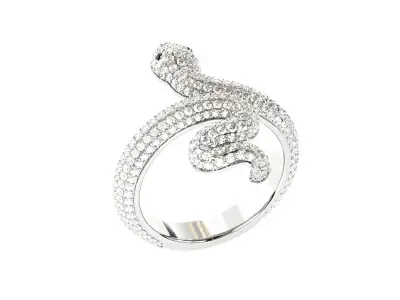 Diamond Snake ring-1  3D print model
