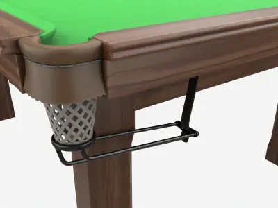 Billiard Snooker Table Full 02 3D model